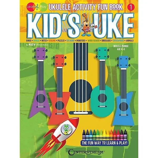 Centerstream Publishing 00173015 Kid’s Uke – Ukulele Activity Fun Book