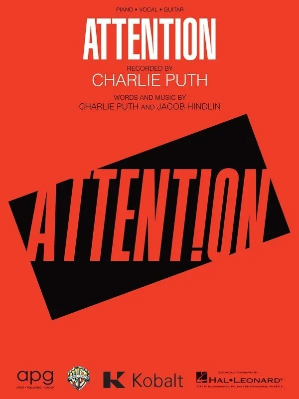 Charlie Puth – Attention PVG S/S (Sheet Music)