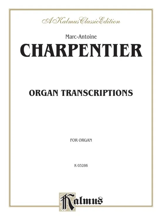Charpentier Organ Transc