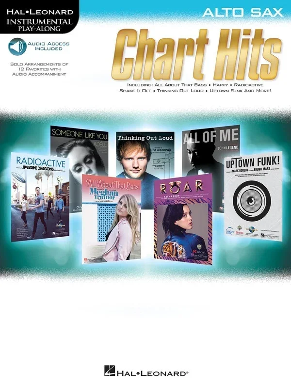 Chart Hits Alto Sax Book/Online Audio (Softcover Book/Online Audio)