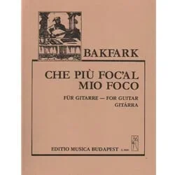 Che piu foc’al mio foco – Classical Guitar