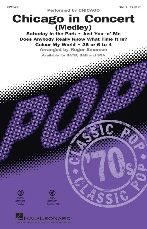 Chicago In Concert SATB (Octavo)