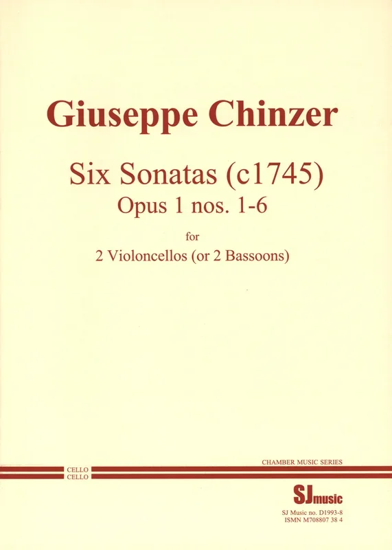 Chinzer: 6 Sonatas, Op. 1