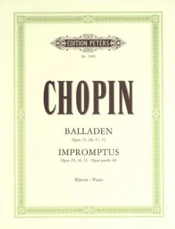 Chopin – Ballades And Impromptus (Softcover Book)