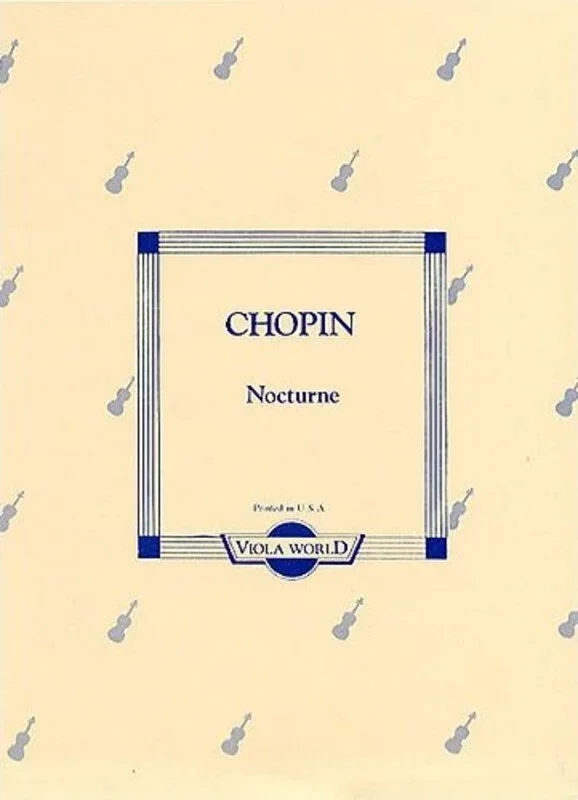 Chopin – Nocturne Viola/Piano (Softcover Book)