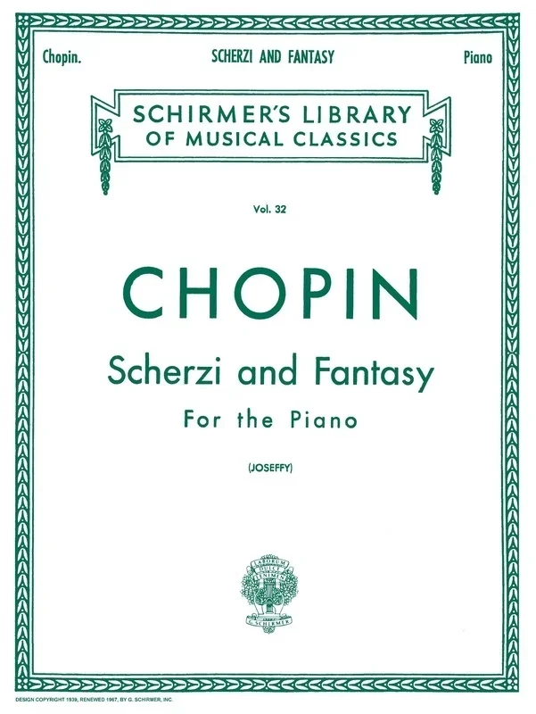 Chopin – Scherzi And Fantasy F Minor Piano (Softcover Book)