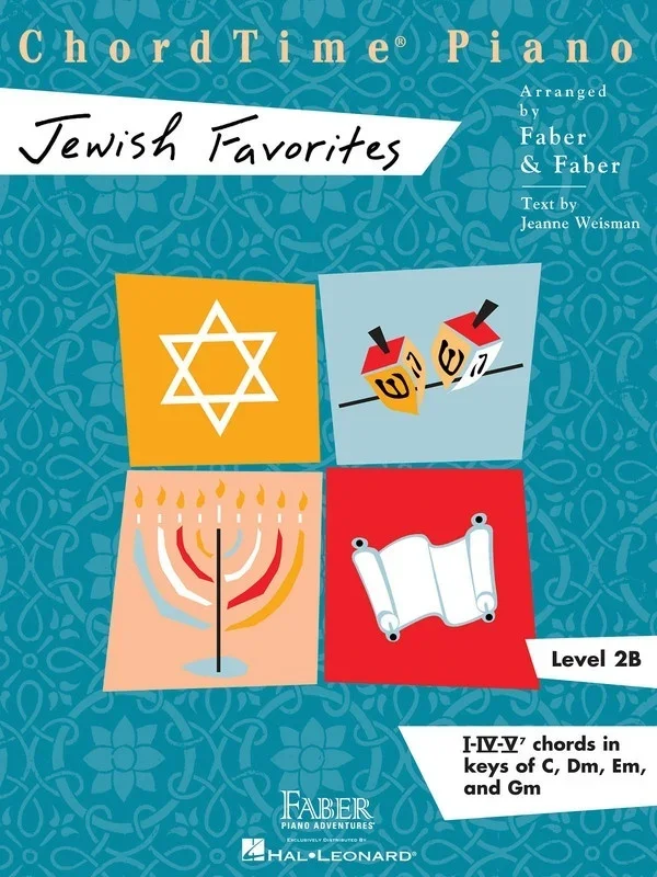 Chord Time Piano Jewish Favorites Level 2B (Softcover Book)