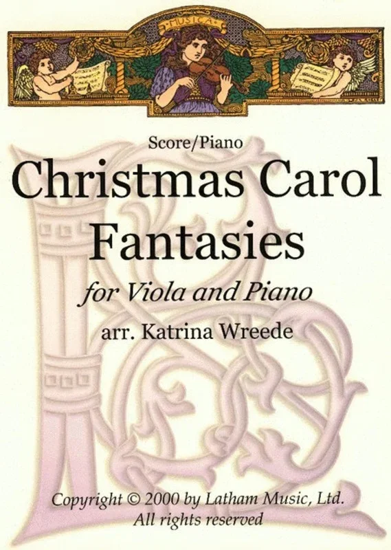 Christmas Carol Fantasies Arr Wreede Viola Piano Book