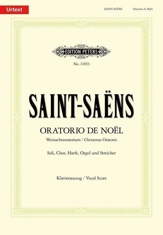 Christmas Oratorio Op 12 Urtext (Softcover Book)