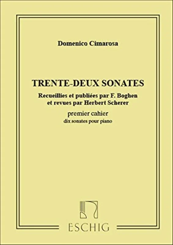 Cimarosa – 32 Piano Sonatas Book 1 Book