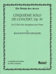 Cinquieme Solo de Concert, Op. 91 – Alto Sax and Piano