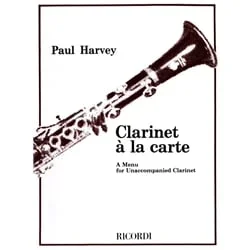 Clarinet a la Carte – Clarinet Unaccompanied