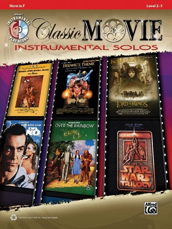 Classic Movie Inst Solos Horn Book/CD