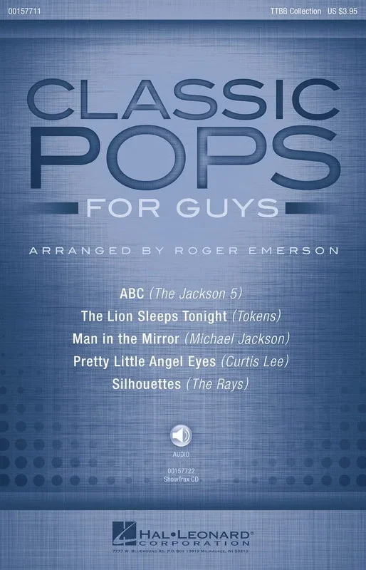 Classic Pops For Guys ShowTrax CD (CD Only)