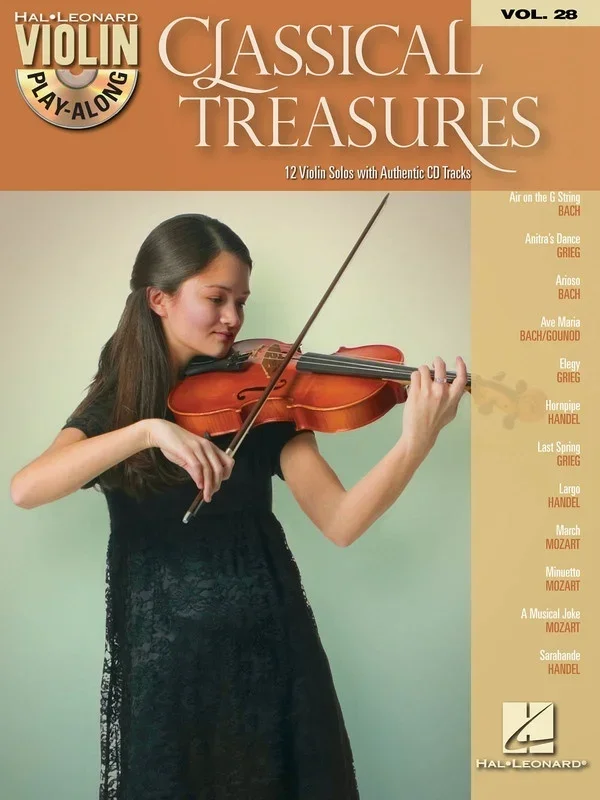 Classical Treasures Violin Play Along Book/CD V28 (Softcover Book/CD)