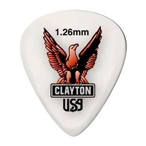 Clayton Standard Shape Acetal Pick 1.26mm – 12 Pack