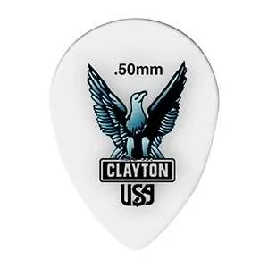 Clayton Teardrop Shape Acetal Pick .50mm – 12 Pack