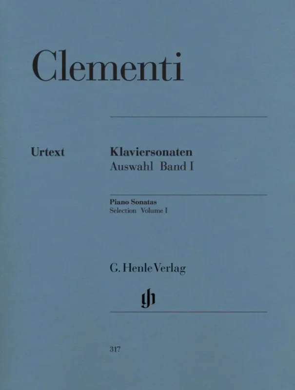 Clementi – Selected Sonatas Vol 1 Urtext (Softcover Book)