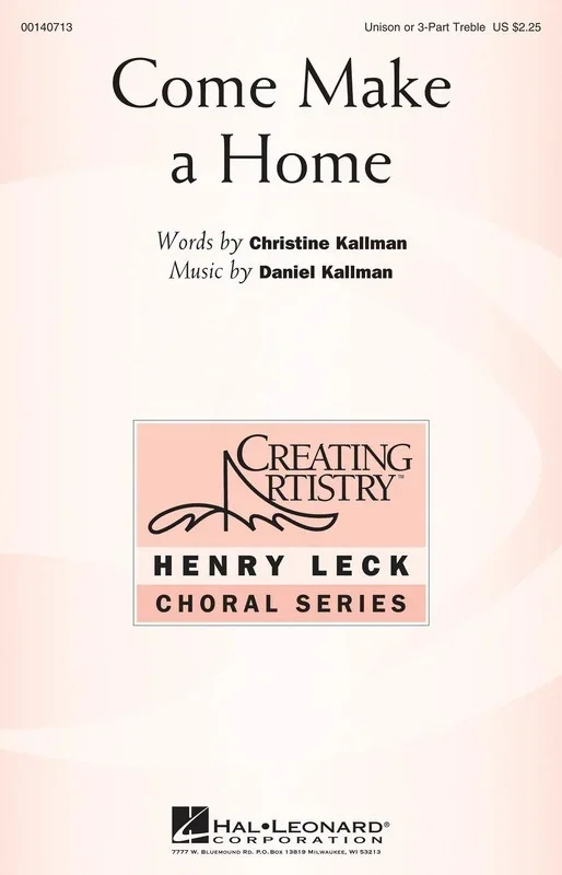 Come Make A Home 3 Part Treble (Octavo)