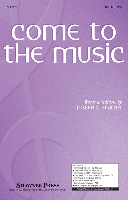 Come To The Music SAB (Octavo)