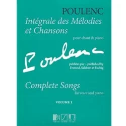 Complete Songs, Volume 1 – Voice and Piano