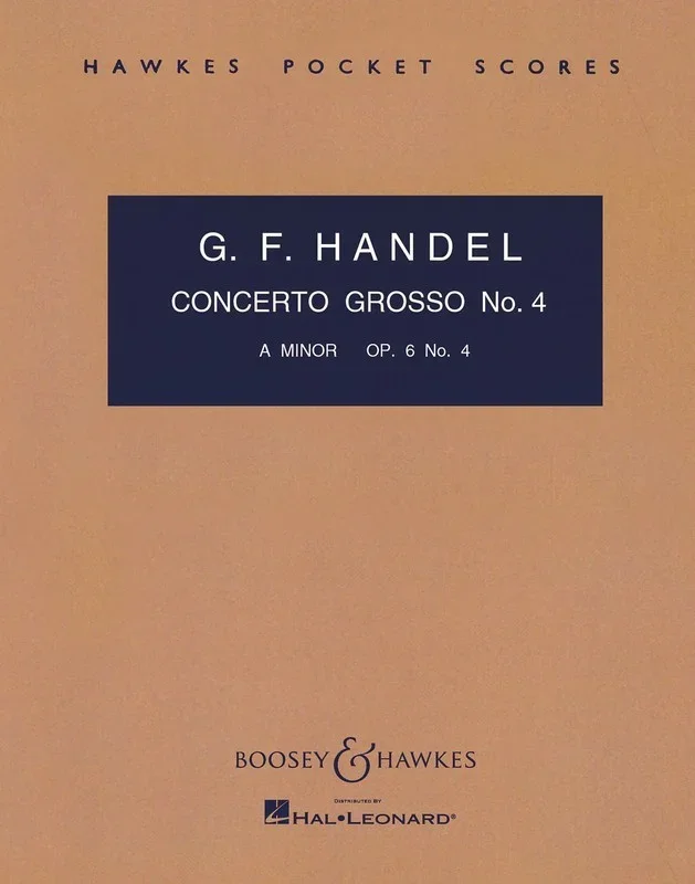 Conc Gros Op6 No4 Study Score Book