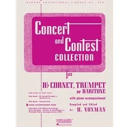 Concert and Contest Collection: Cornet/Trumpet/Baritone – Piano Part
