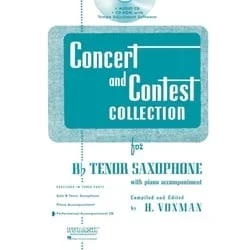 Concert and Contest Collection for Tenor Sax – Accompaniment CD Only