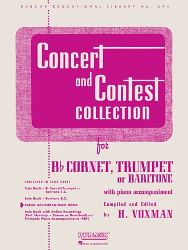 Concert And Contest Piano Acc Trumpet (Softcover Book)