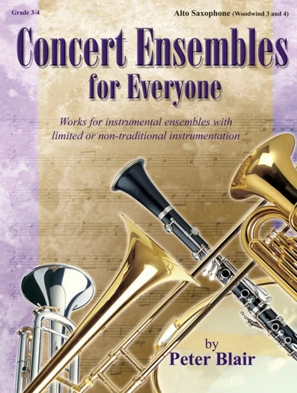 Concert Ensembles For Everyone Alto Sax Ww 3 4
