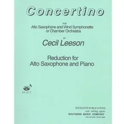 Concertino – Alto Saxophone and Piano