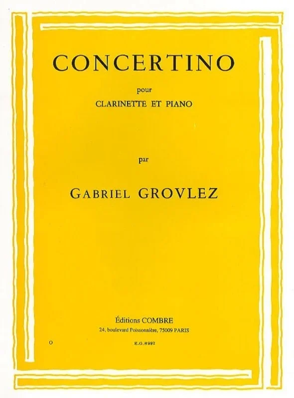 Concertino clarinet Piano (Softcover Book)