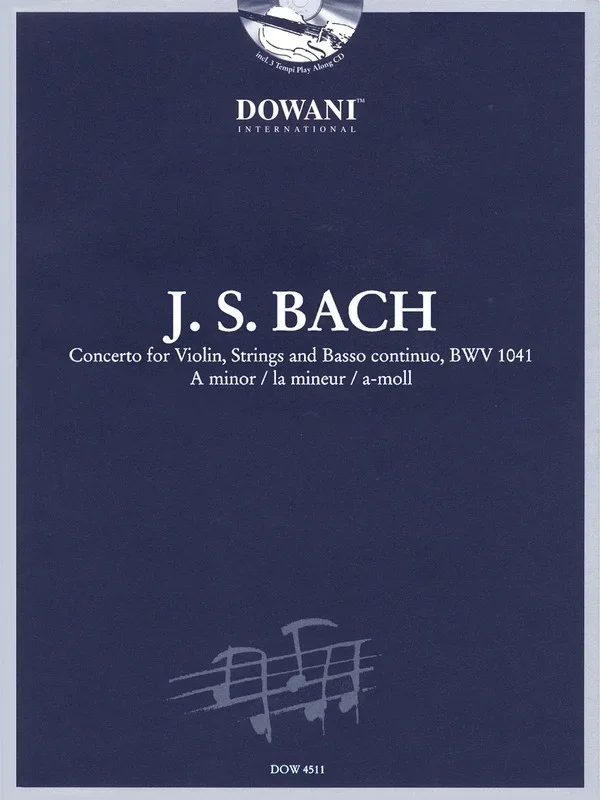 Concerto A Minor For Violin Bwv 1041 Book/CD