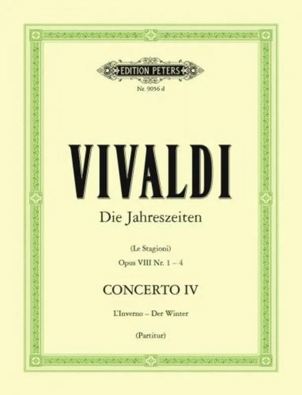 Concerto F Min Op 8 No 4 Winter – Score Book