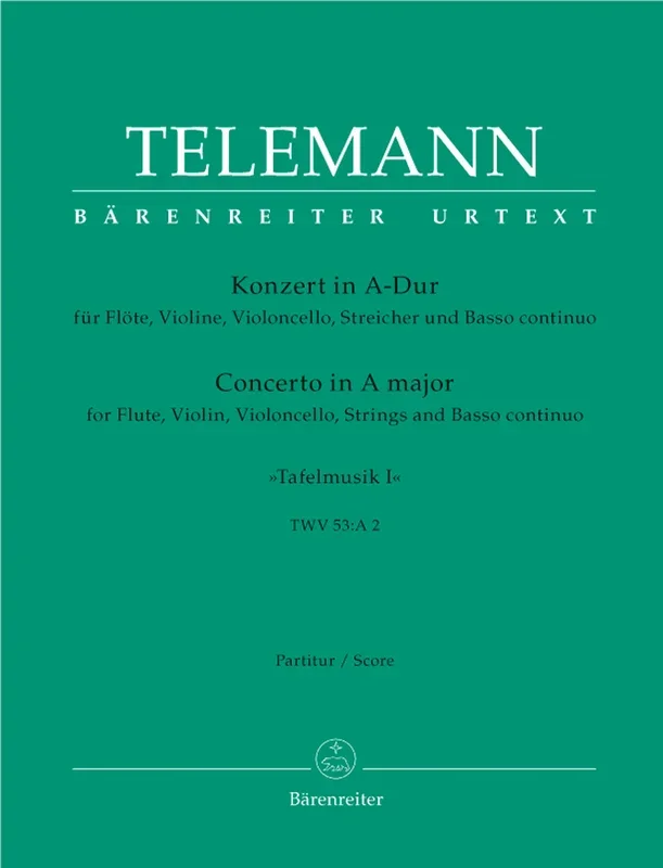 Concerto For Flute, Violin, Violoncello, Strings And Basso Continuo In A Major Twv 53:A 2