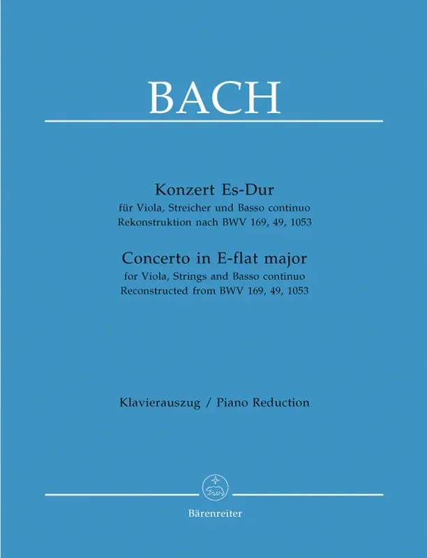 Concerto For Viola, Strings And Bc In E-Flat Major