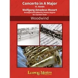 Concerto in A Major (Movement No. 3: Rondo) – Solo Clarinet and Clarinet Choir