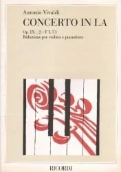 Concerto in A Major, Op. 9, No. 2 – Violin and Piano