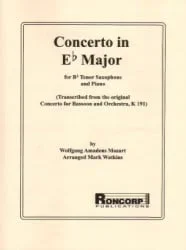 Concerto in E-flat Major – Tenor Sax and Piano