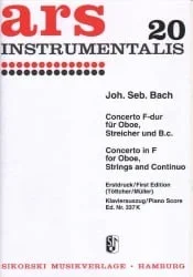 Concerto in F Major BWV 1053 – Oboe and Piano