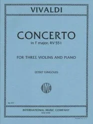 Concerto in F Major for Violin Trio and Piano