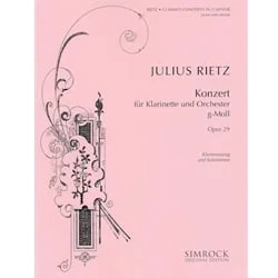 Concerto in G Minor, Op. 29 – Clarinet and Piano