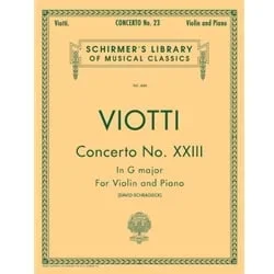 Concerto No. 23 in G Major – Violin and Piano