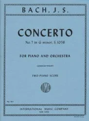 Concerto No. 7 in G Minor, BWV 1058 – Piano