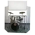 Control Acoustics Acrylic Drum Shield with Removable Front Panel Standard