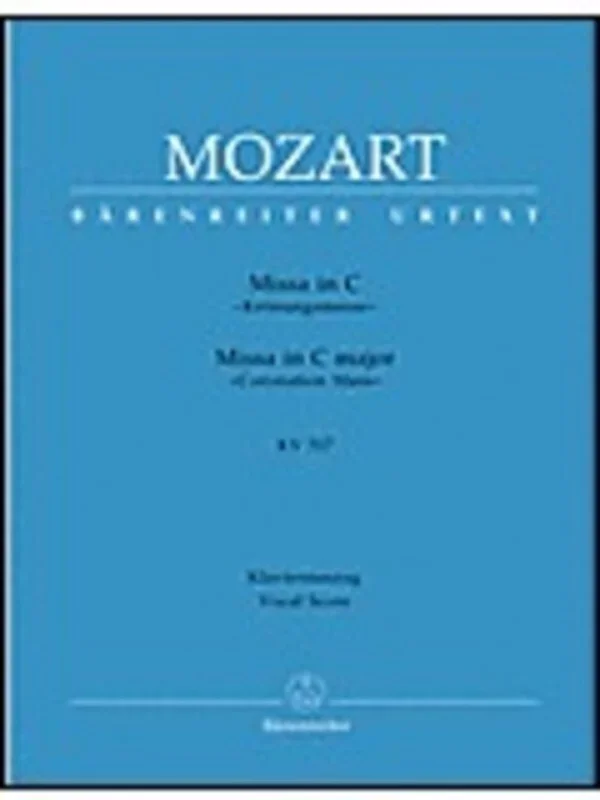 Coronation Mass C K 317 Choral Score
