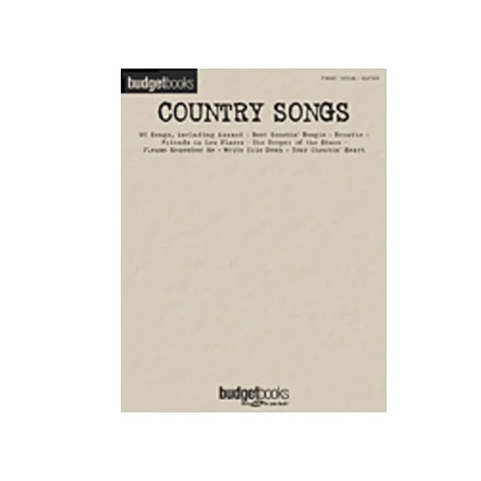 Country Songs (Budget Books Series)