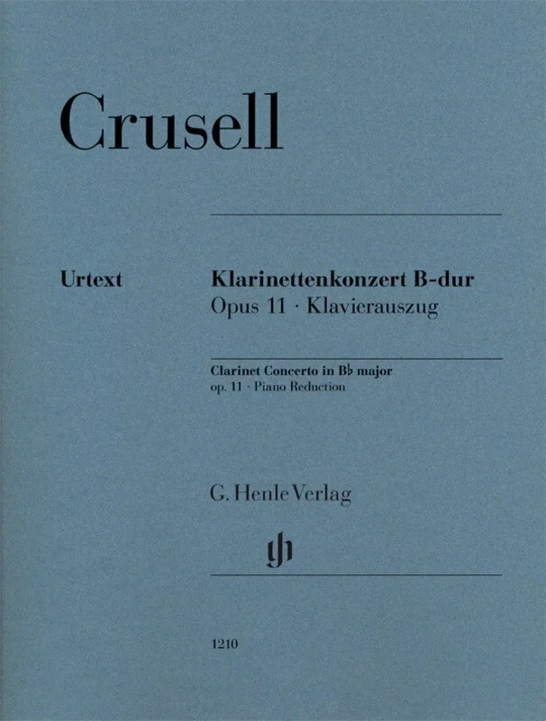 Crusell – Concerto B Flat Maj Op 11 Clarinet/Piano (Softcover Book)