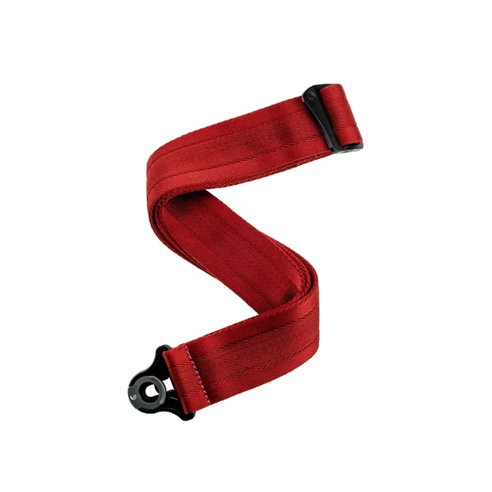 D’Addario Auto Locking Nylon Strap – Blood Red