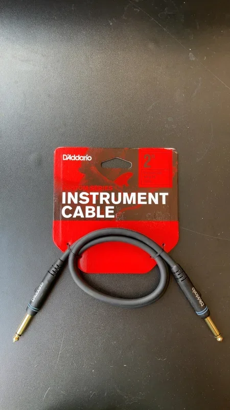 D’Addario Custom Series Patch Cable, 2 foot